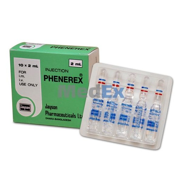 Phenerex 50 mg/2 ml Packaging
