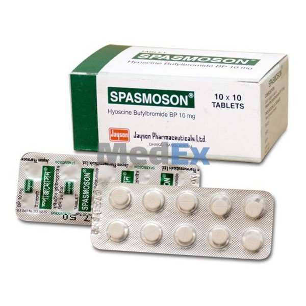 Spasmoson 10 mg Packaging
