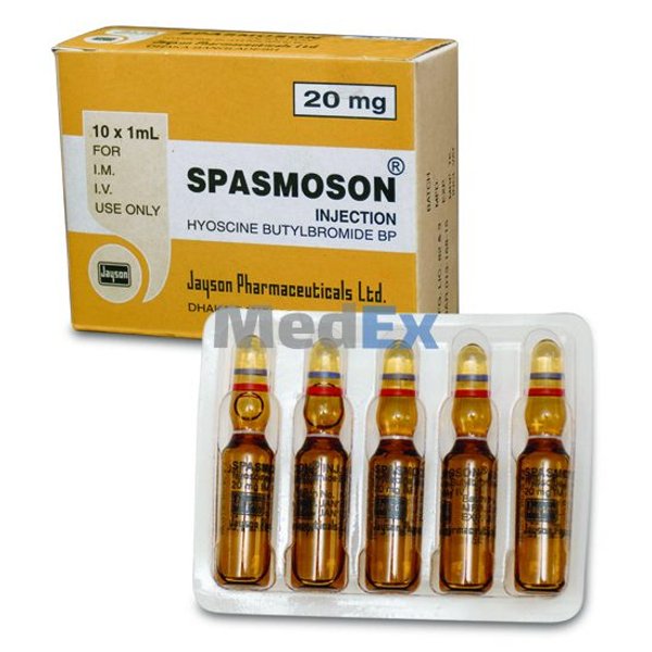 Spasmoson 20 mg/ml Packaging
