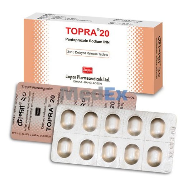 Topra 20 mg Packaging