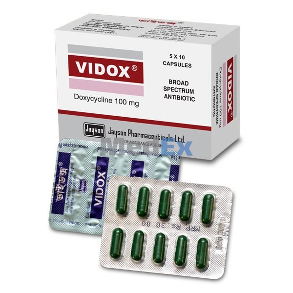 Vidox 100 mg Packaging