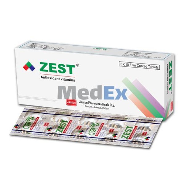 Zest 6 mg+200 mg+50 mg Packaging