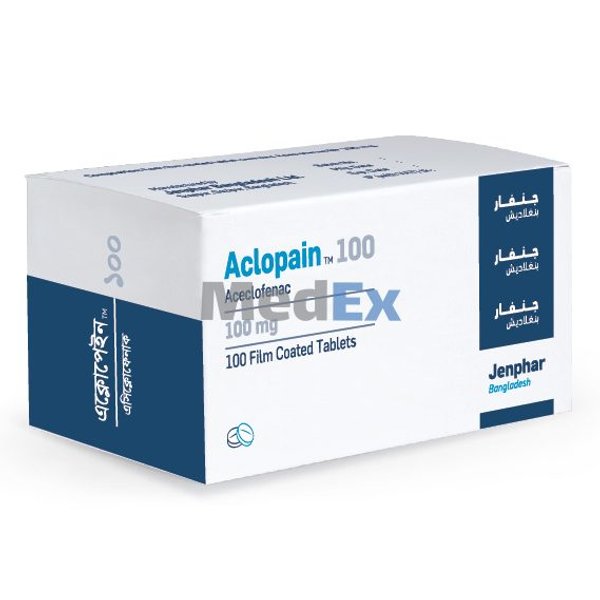 Aclopain 100 mg Packaging
