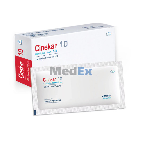 Cinekar 10 mg Packaging