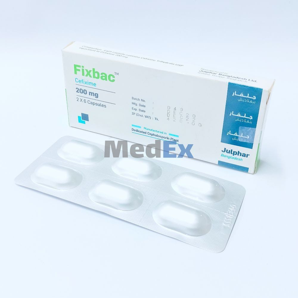 Fixbac 200 mg Packaging