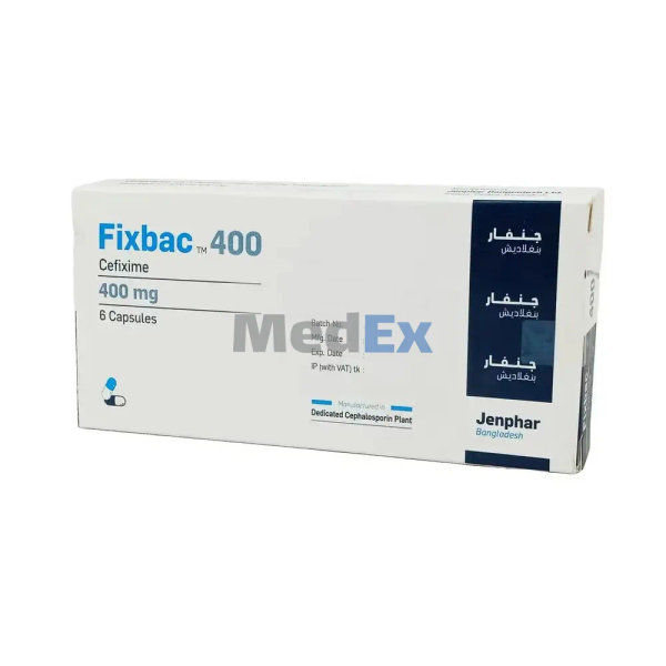 Fixbac 400 mg Packaging