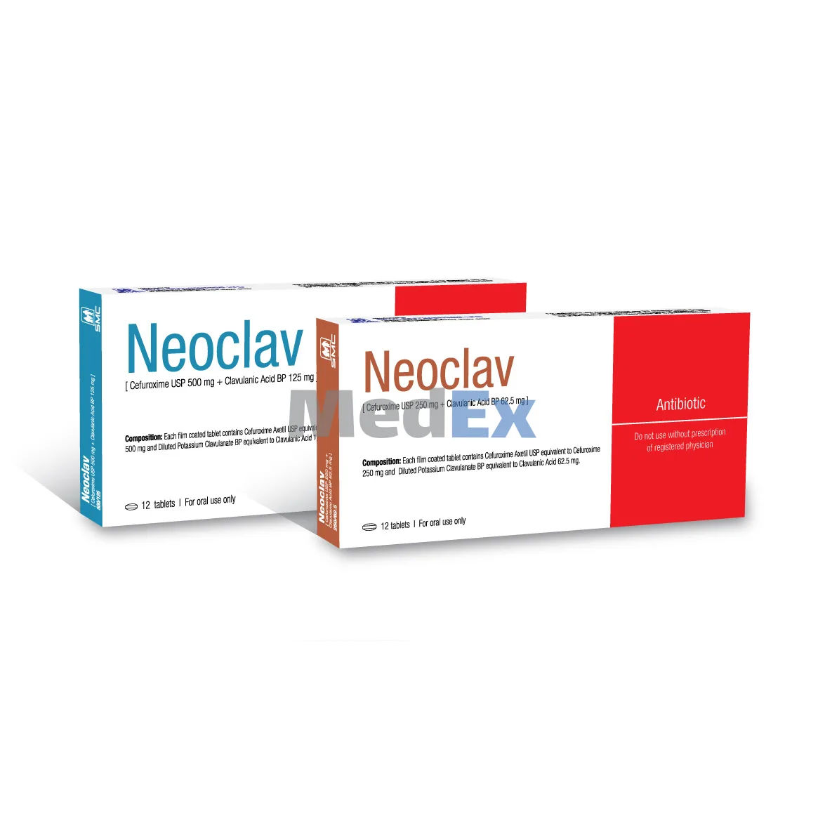 Neoclav 500 mg+125 mg Packaging