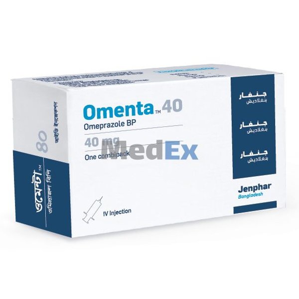 Omenta 40 mg/vial Packaging