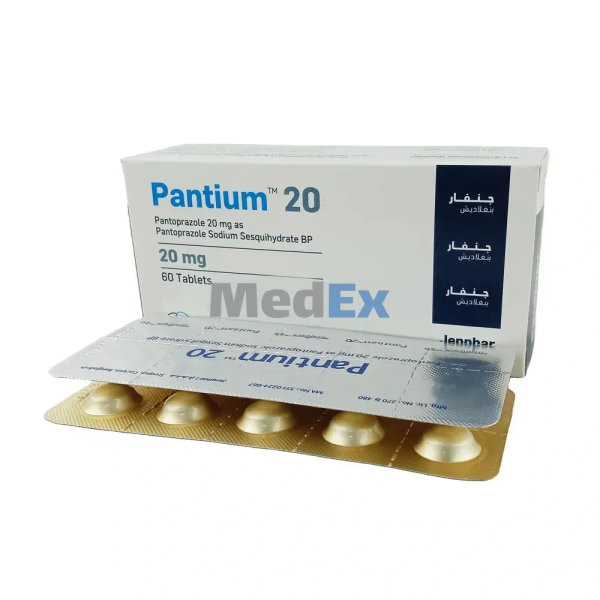 Pantium 20 mg Packaging