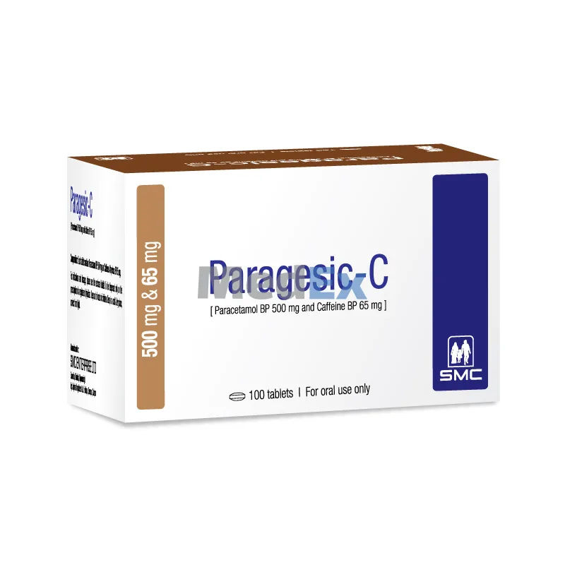Paragesic-C 500 mg+65 mg Packaging