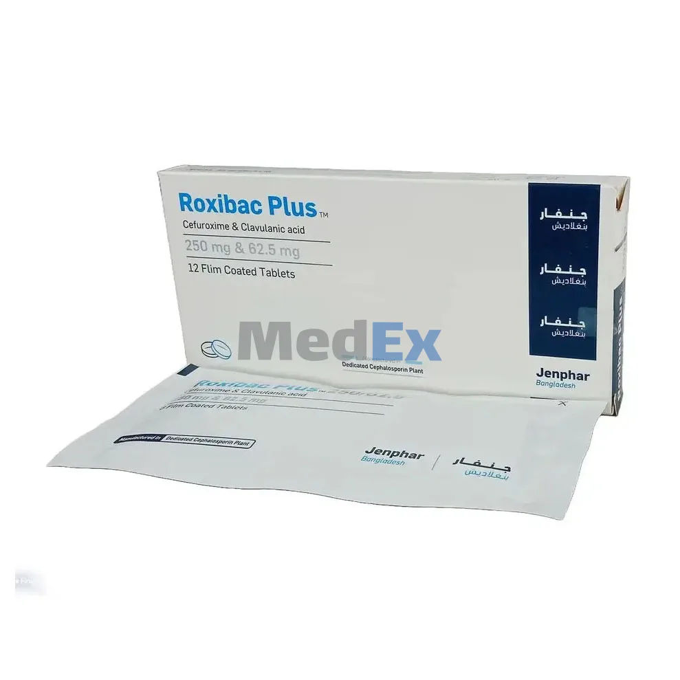 Roxibac Plus 250 mg+62.5 mg Packaging