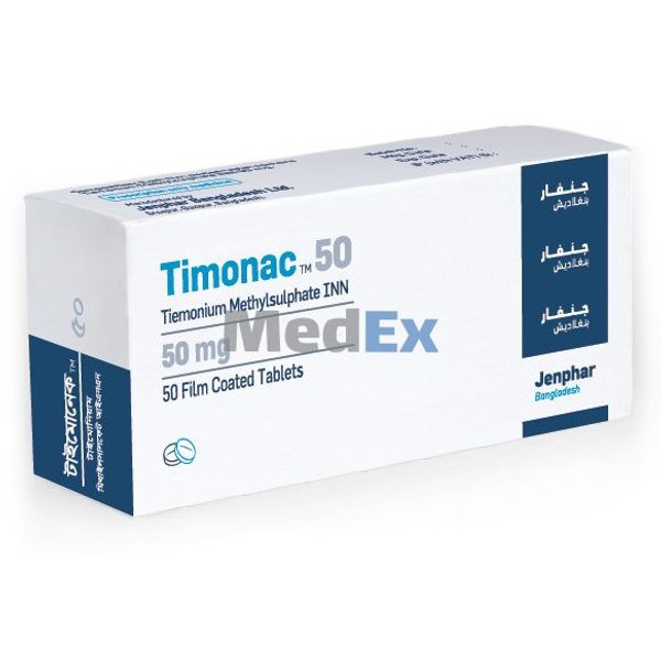 Timonac 50 mg Packaging
