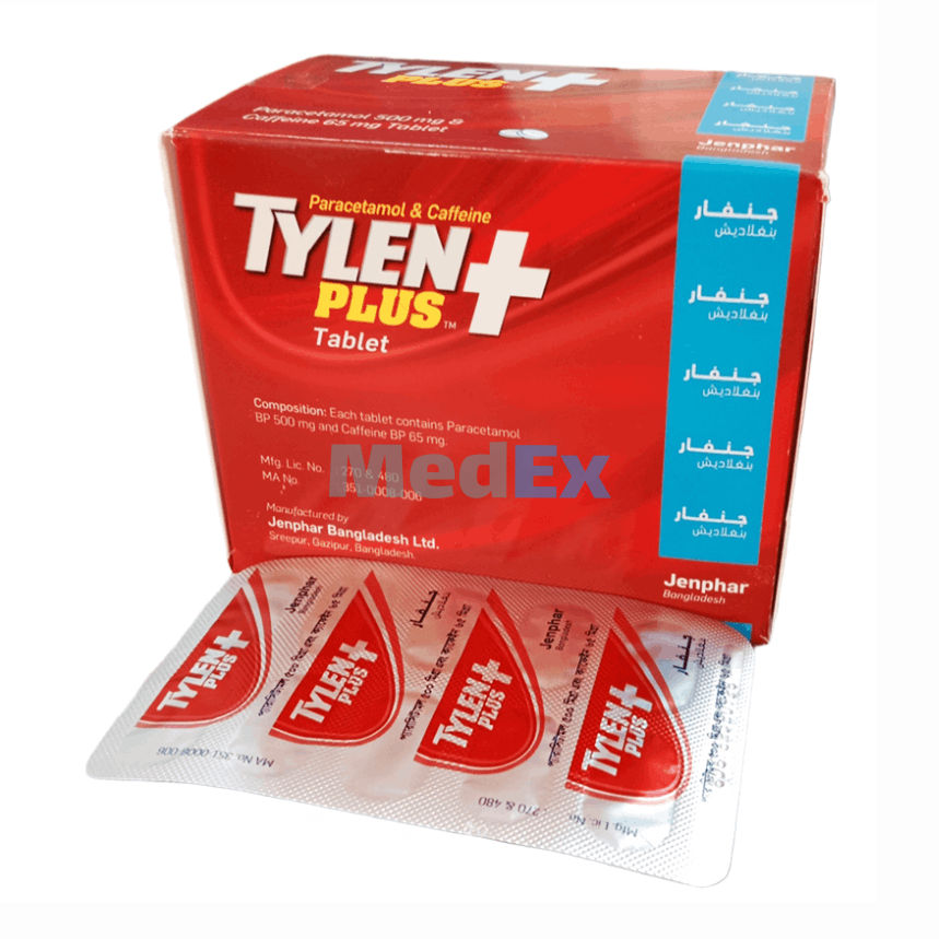 Tylen Plus 500 mg+65 mg Packaging
