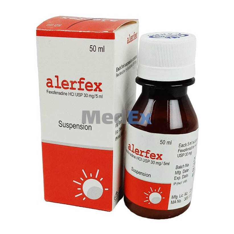 Alerfex 30 mg/5 ml Packaging