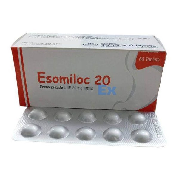 Esomiloc 20 mg Packaging