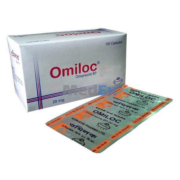 Omiloc 20 mg Packaging