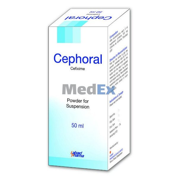 Cephoral 100 mg/5 ml Packaging
