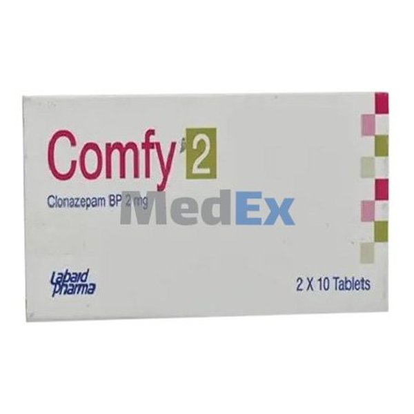 Comfy 2 mg Packaging