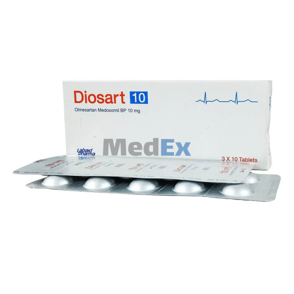 Diosart 10 mg Packaging