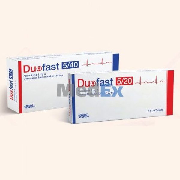 Duofast 5 mg+40 mg Packaging