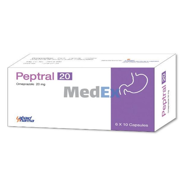 Peptral 20 mg Packaging