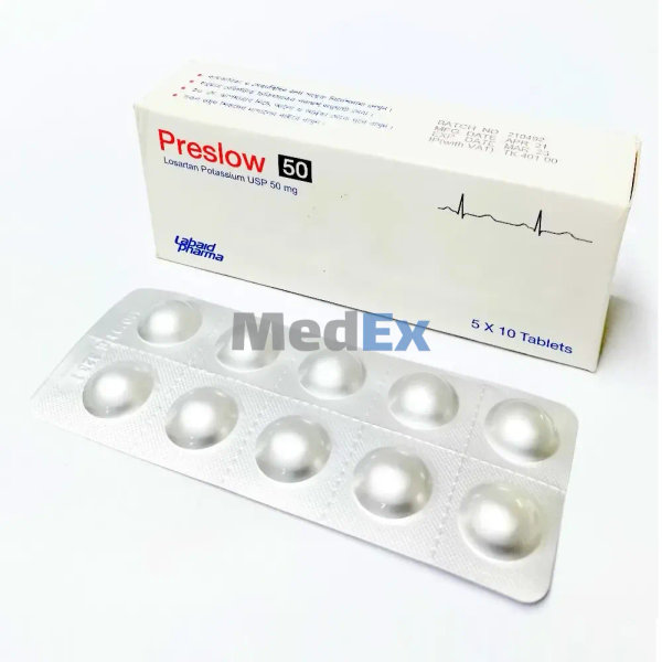 Preslow 50 mg Packaging