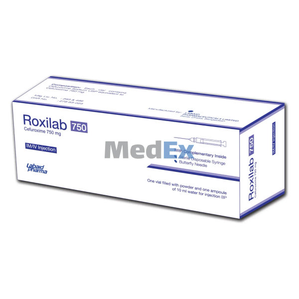 Roxilab 750 mg/vial Packaging