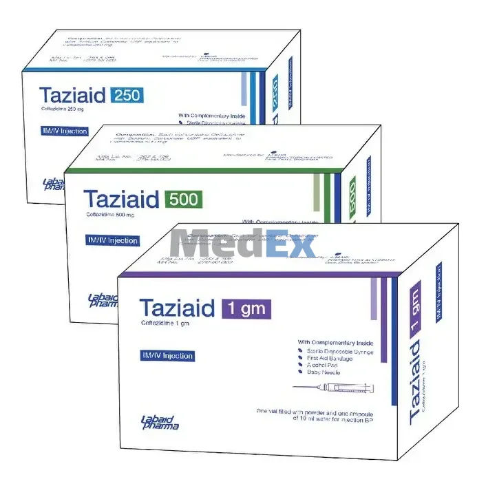 Taziaid 500 mg/vial Packaging