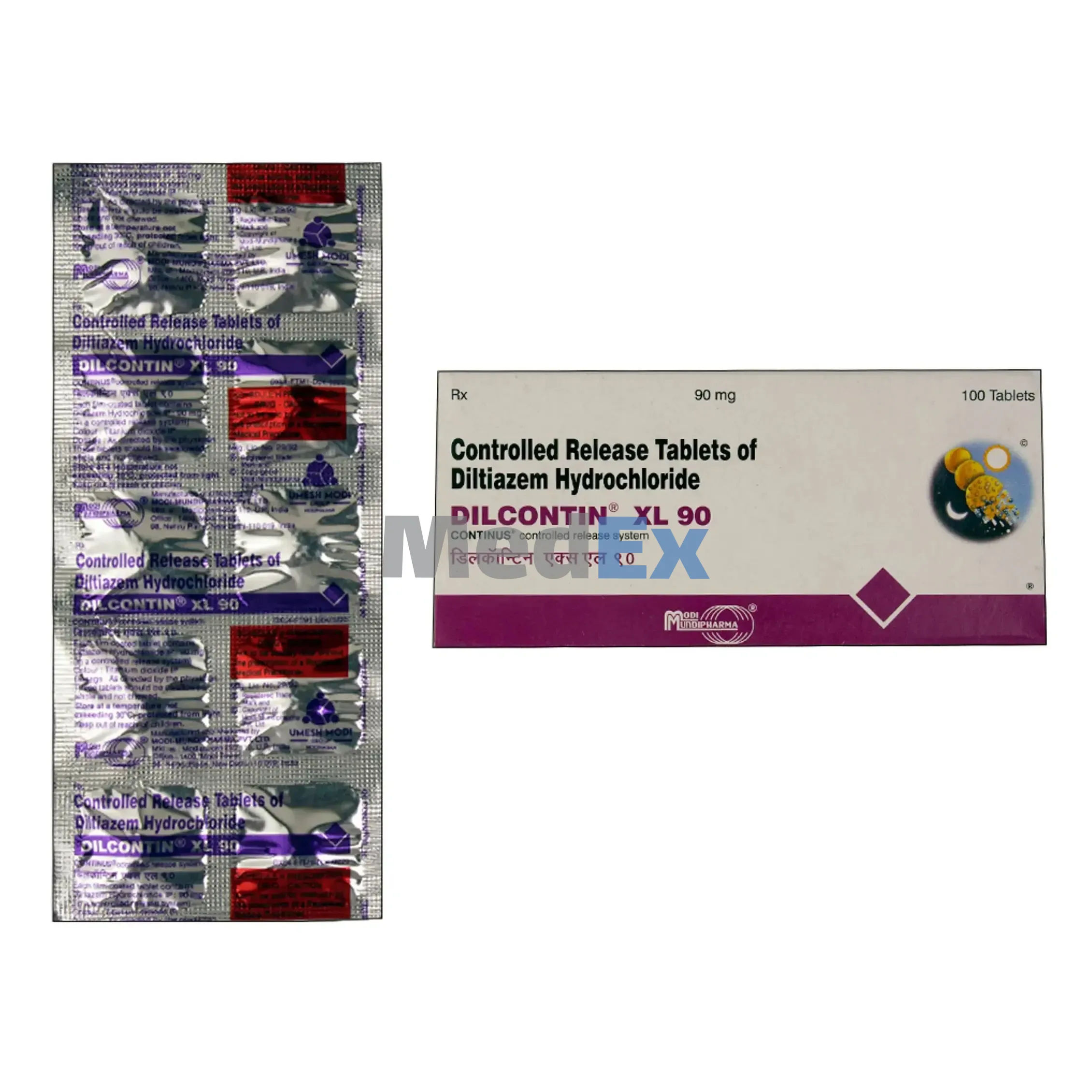 Dilcontin XL 90 mg Packaging