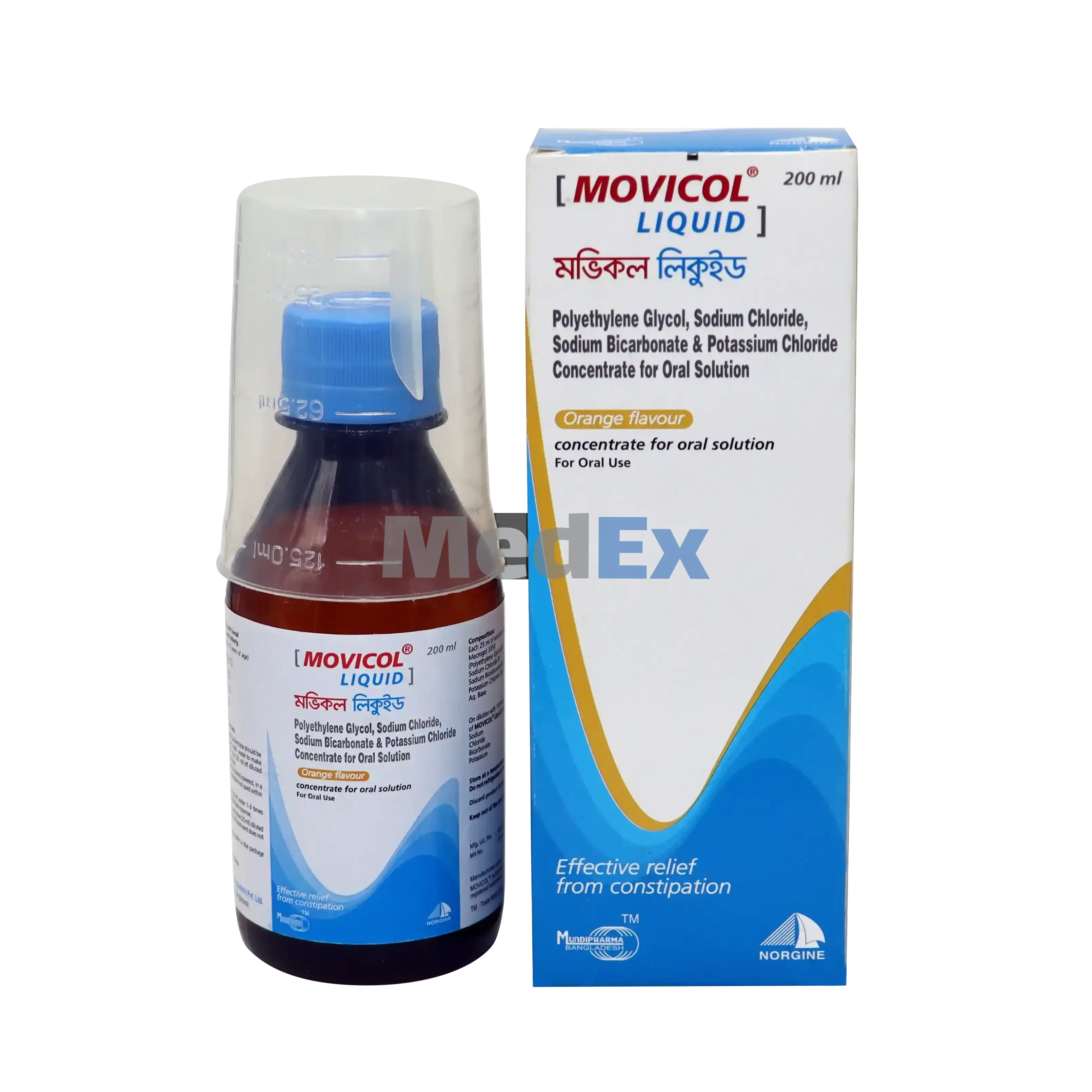 Movicol (13.125 gm+350.7 mg+178.5 mg+46.6 mg)/25 ml Packaging
