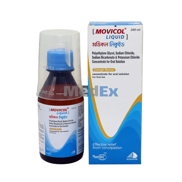 Movicol (13.125 gm+350.7 mg+178.5 mg+46.6 mg)/25 ml Packaging