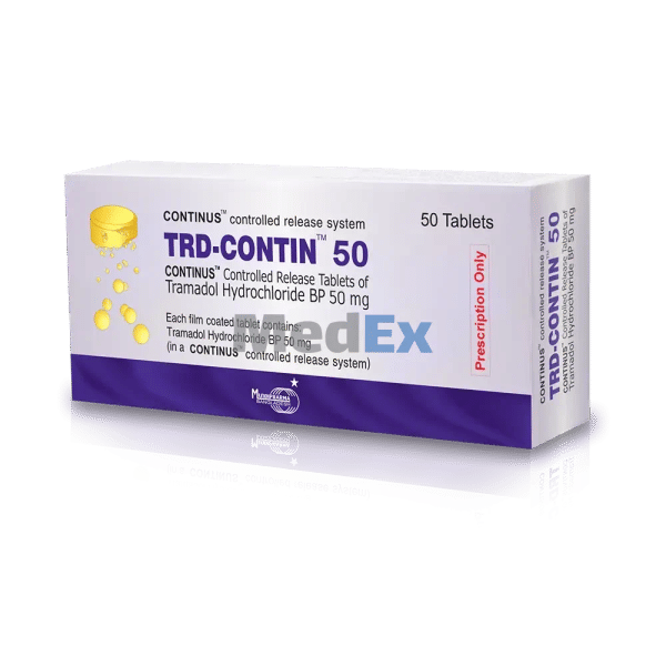 TRD-Contin 50 mg Packaging