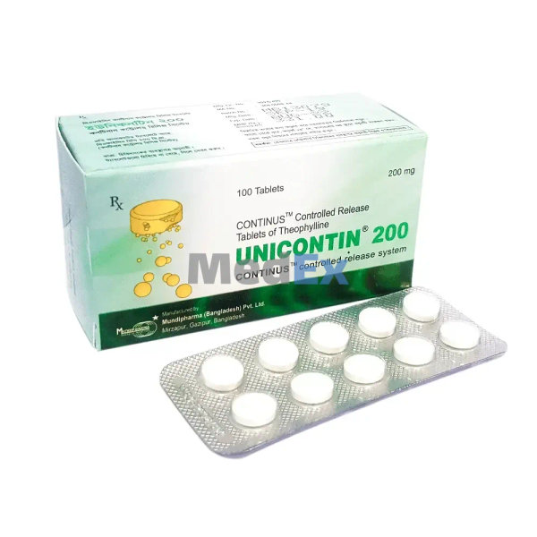 Unicontin 200 mg Packaging