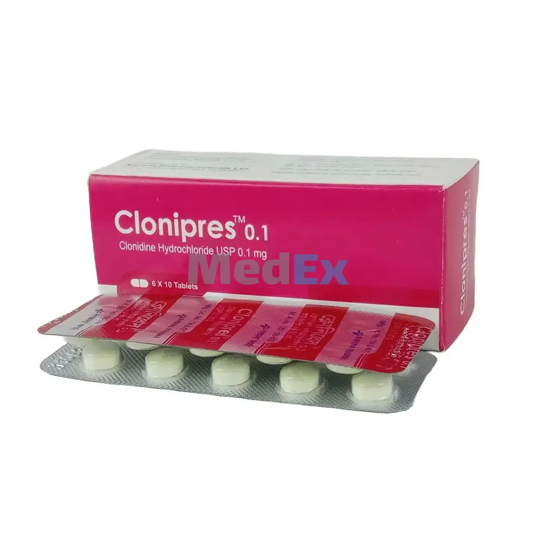 Clonipres 0.1 mg Packaging