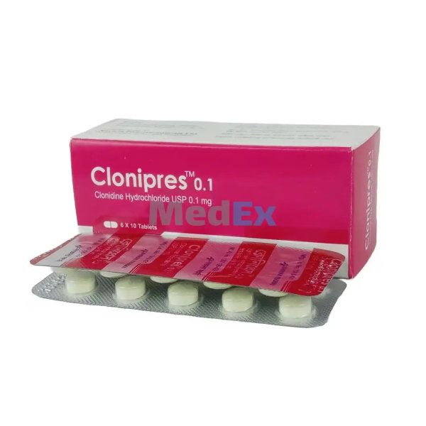 Clonipres 0.1 mg Packaging