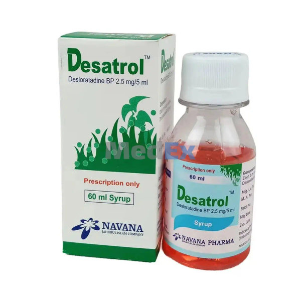Desatrol 2.5 mg/5 ml Packaging