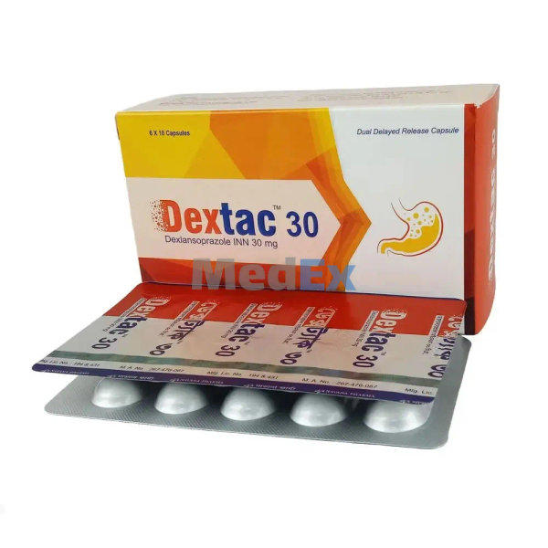 Dextac 30 mg Packaging