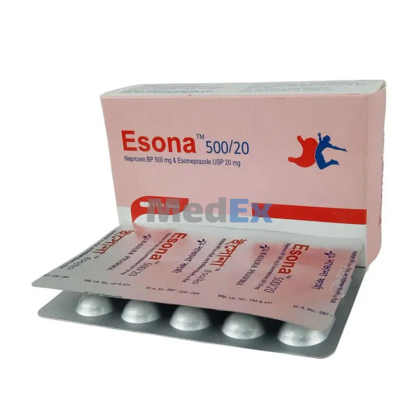 Esona 500 mg+20 mg Packaging