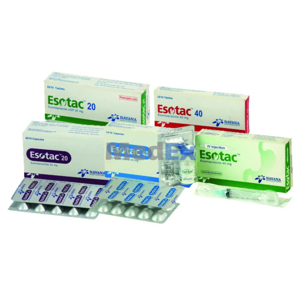 Esotac 40 mg/vial Packaging