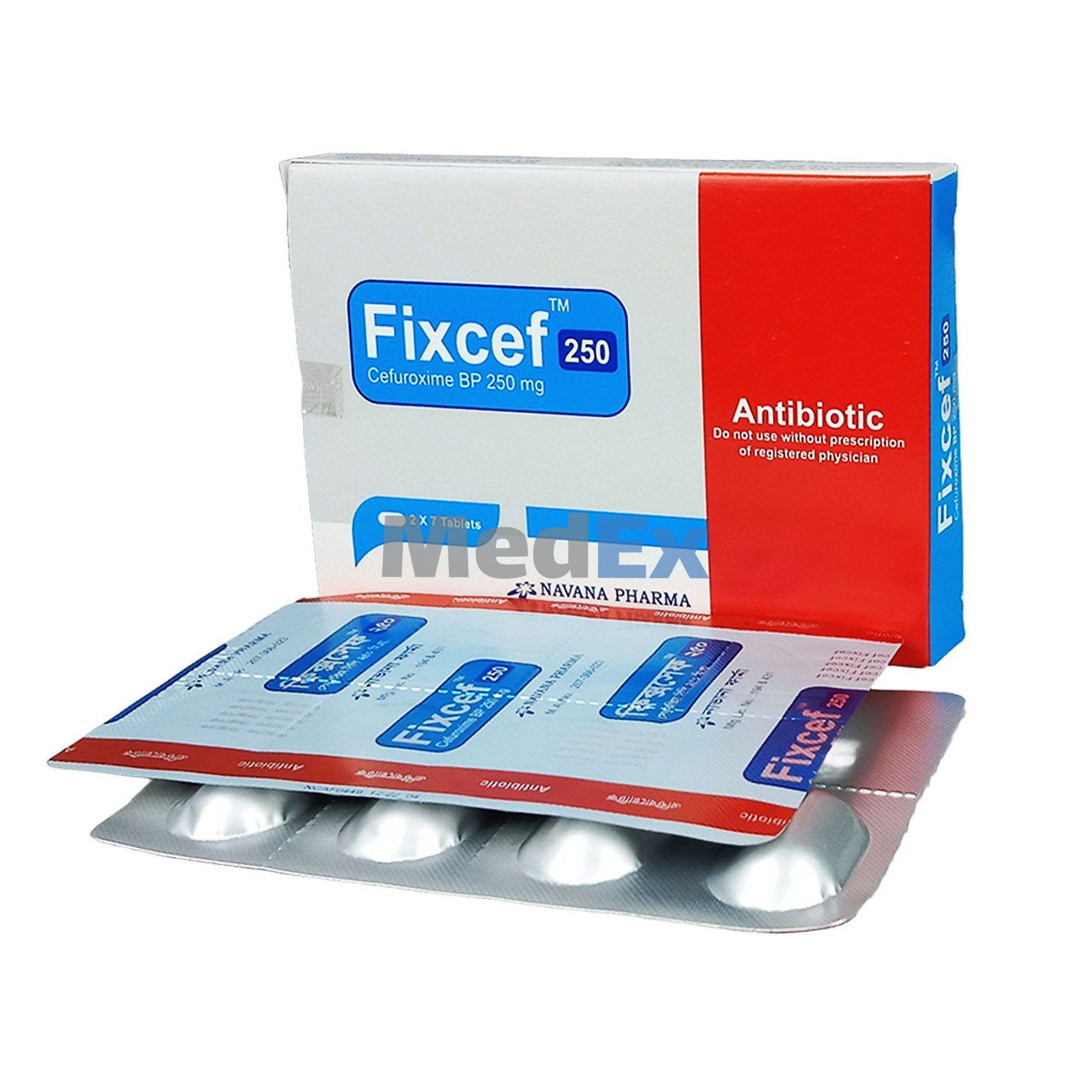 Fixcef 250 mg Packaging