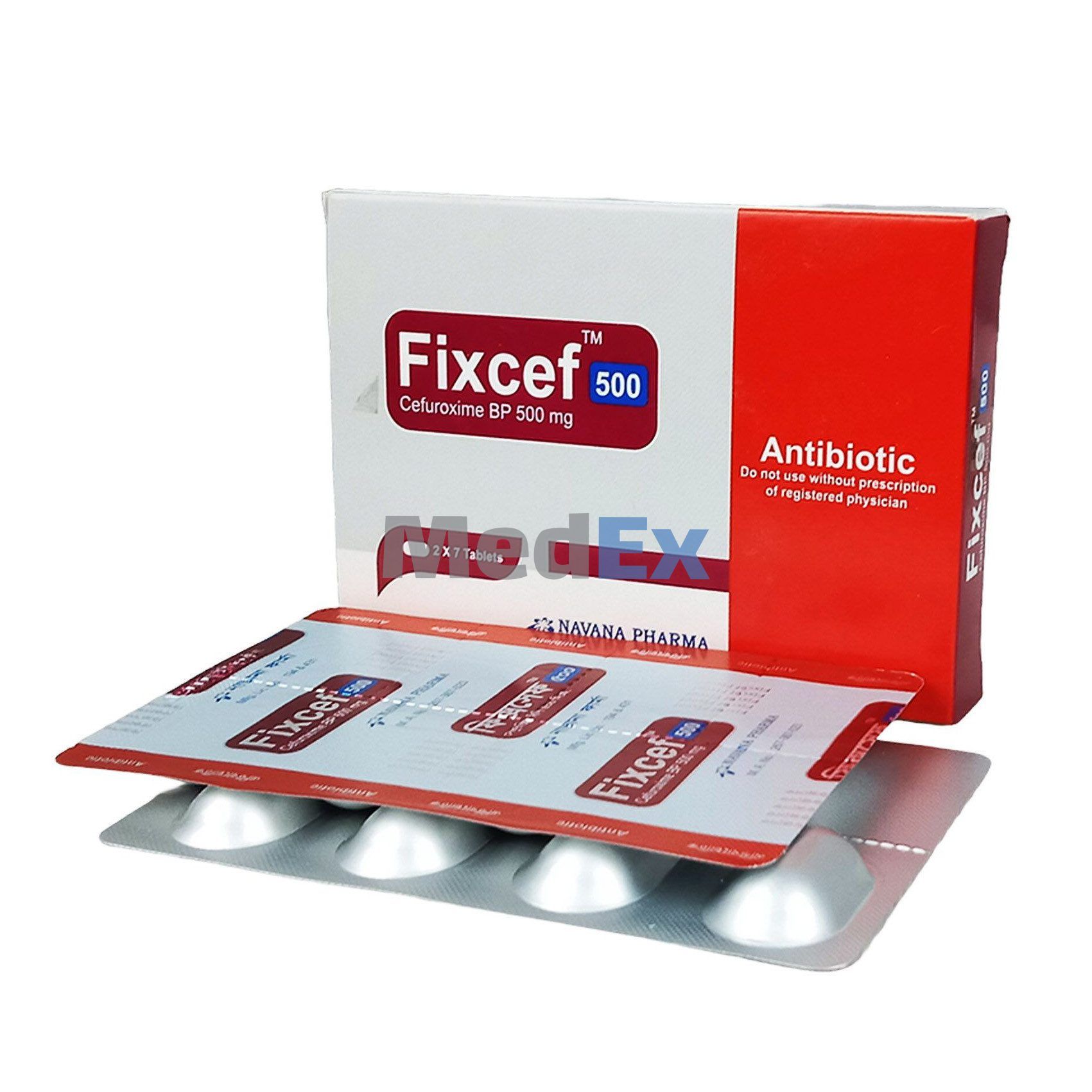Fixcef 500 mg Packaging
