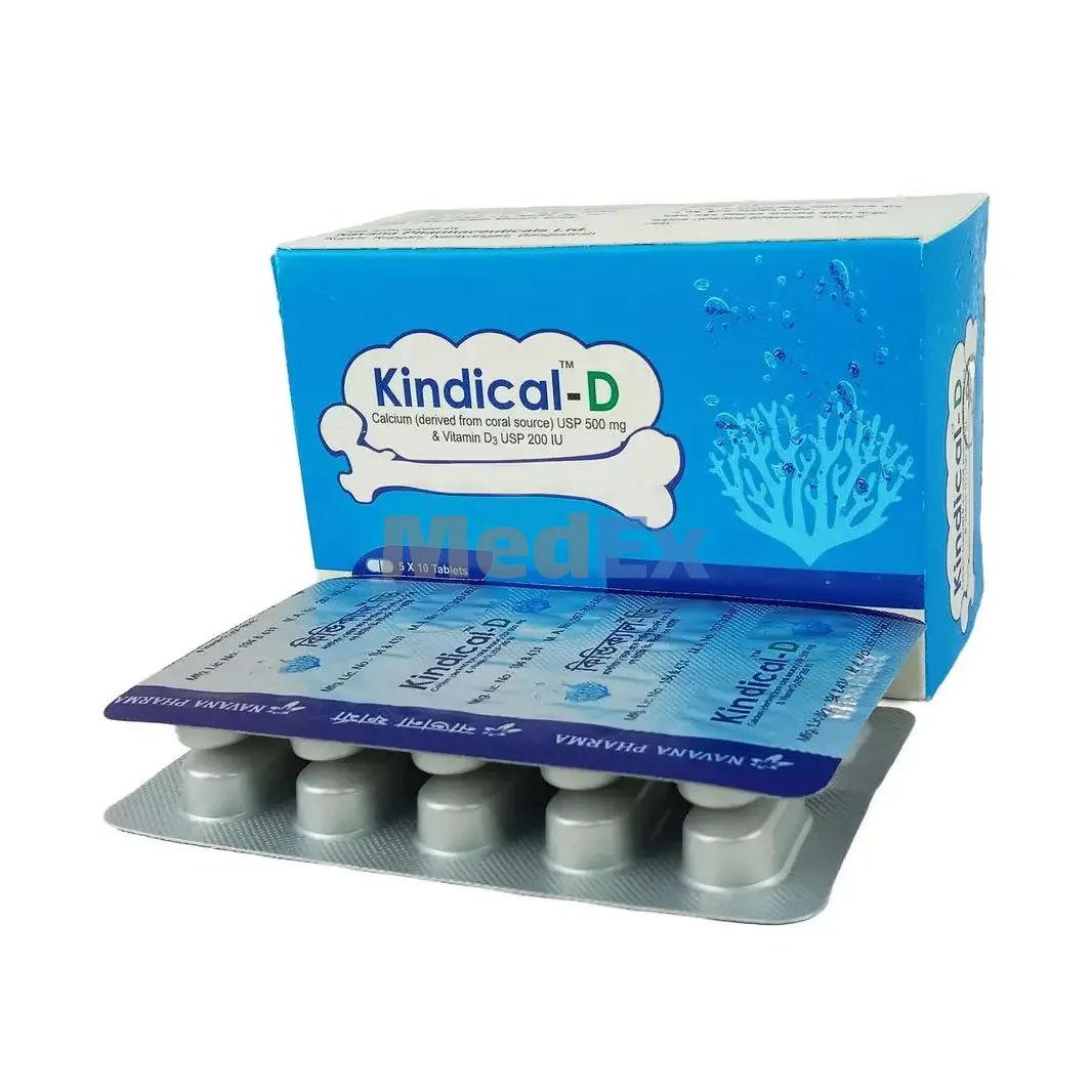 Kindical-D 500 mg+200 IU Packaging