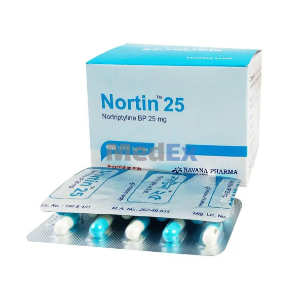 Nortin 25 mg Packaging
