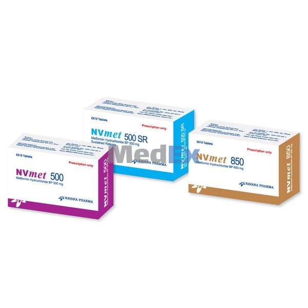 NVmet SR 500 mg Packaging