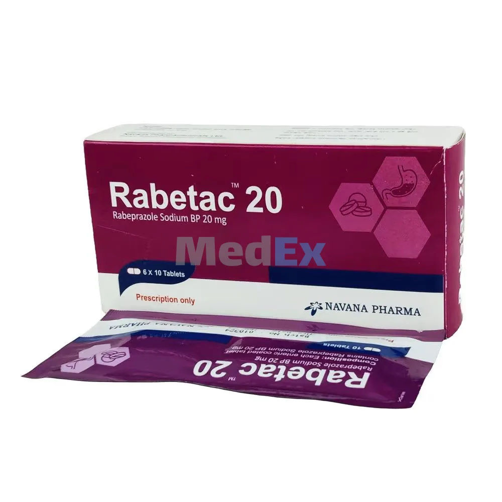 Rabetac 20 mg Packaging