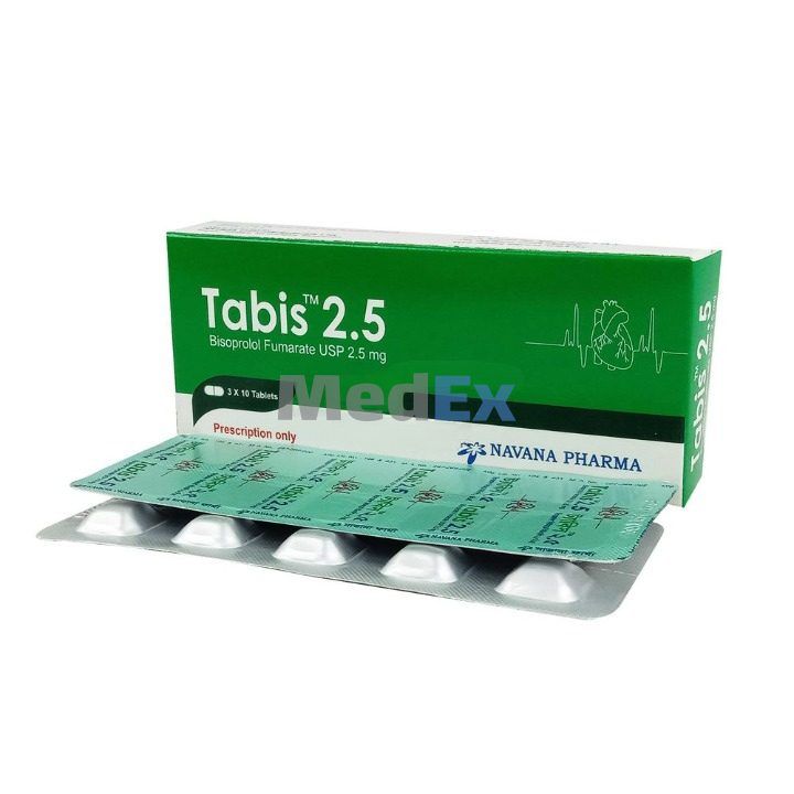 Tabis 2.5 mg Packaging