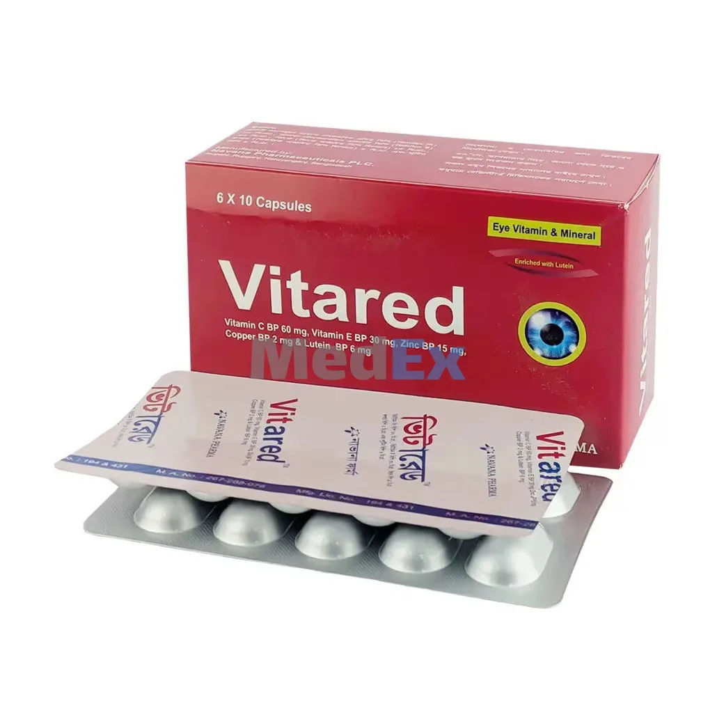 Vitared 60 mg+30 mg+6 mg+2 mg+15 mg Packaging