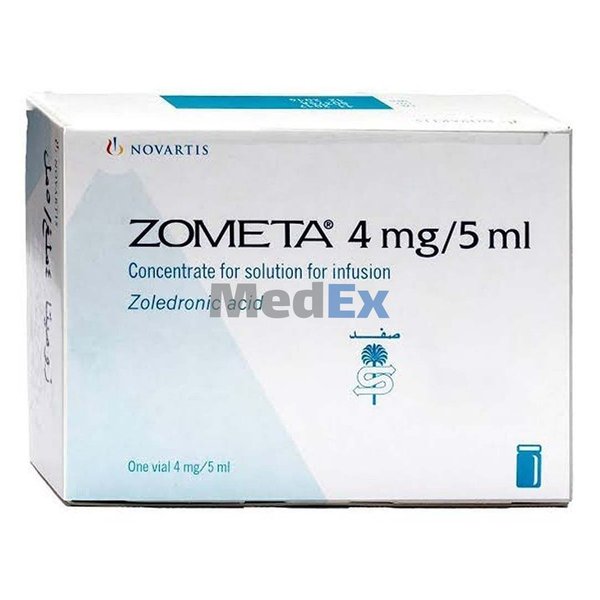 Zometa 4 mg/5 ml Packaging