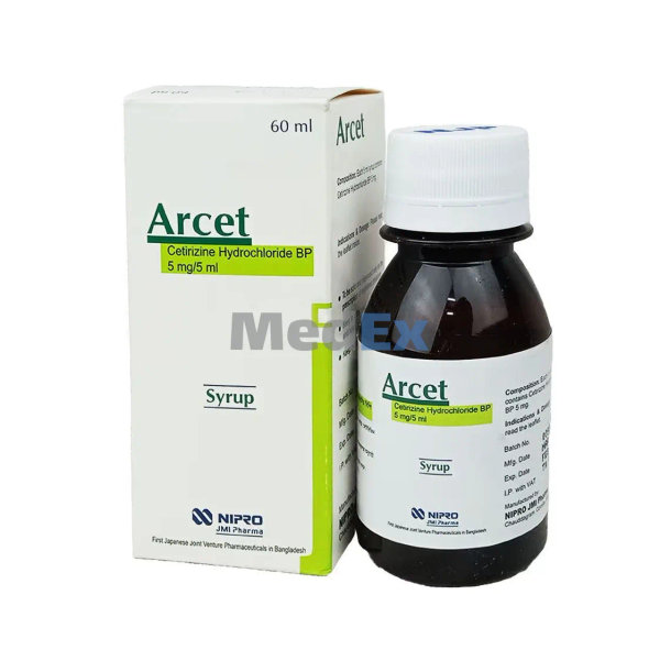 Arcet 5 mg/5 ml Packaging