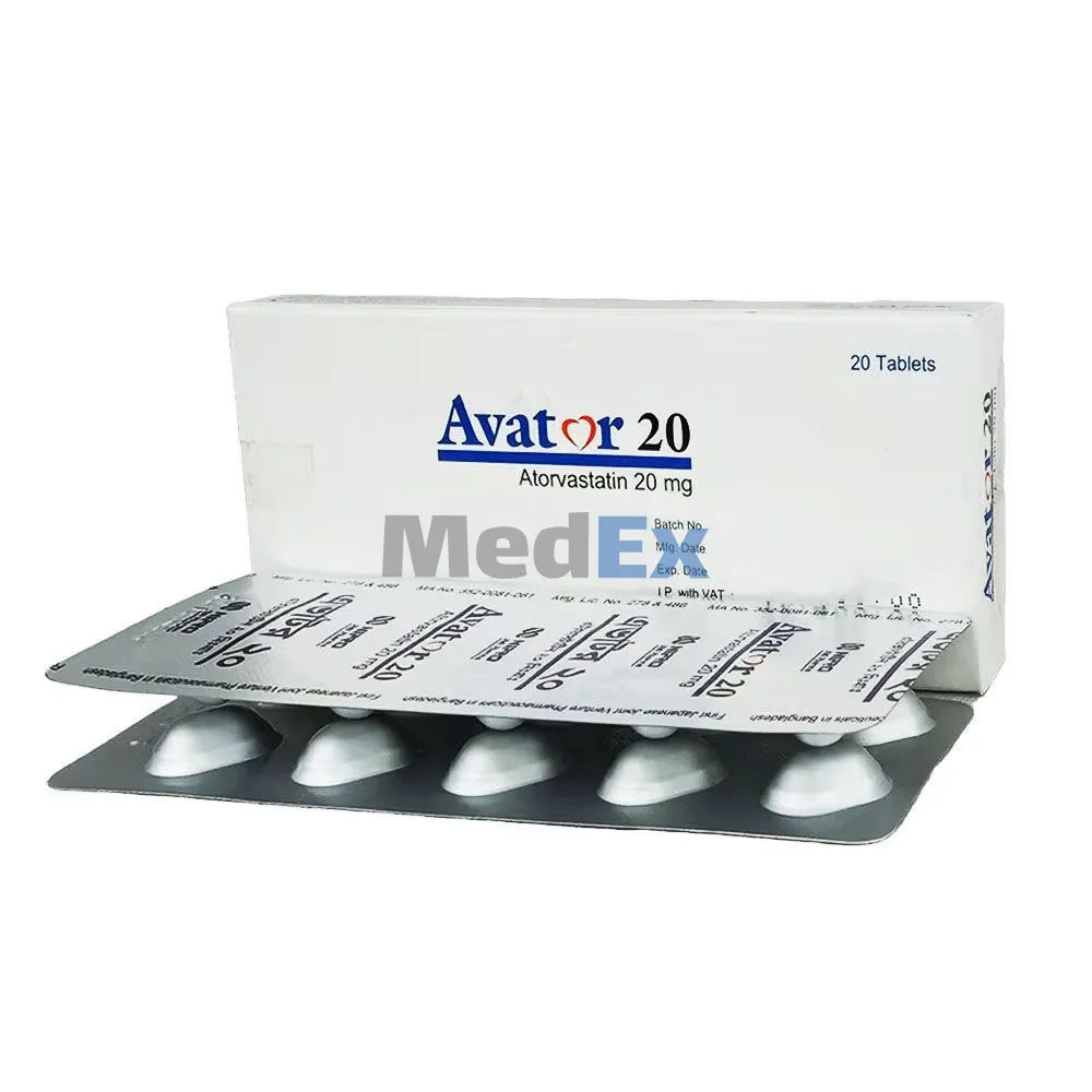 Avator 20 mg Packaging